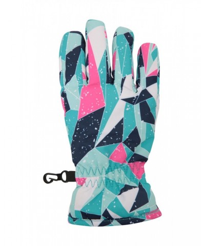 Printed Kids Ski Gloves Pink $11.79 Accessories