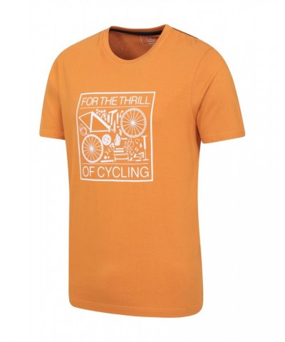 For The Thrill Mens Organic T-Shirt Mustard $13.74 Tops