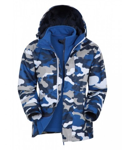 Atom Printed Waterproof 3-in-1 Kids Jacket Blue $24.00 Jackets