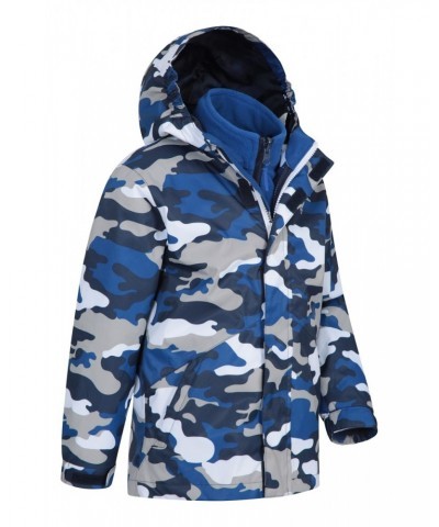 Atom Printed Waterproof 3-in-1 Kids Jacket Blue $24.00 Jackets