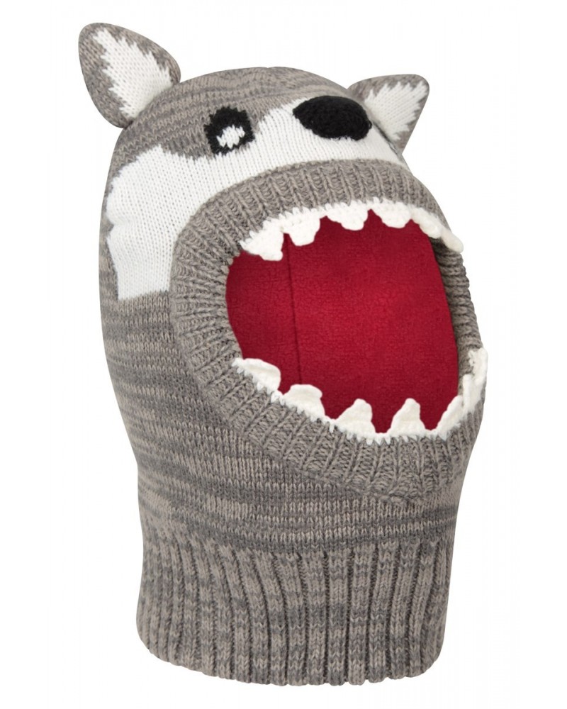 Character Kids Fleece Lined Balaclava Light Grey $18.80 Accessories