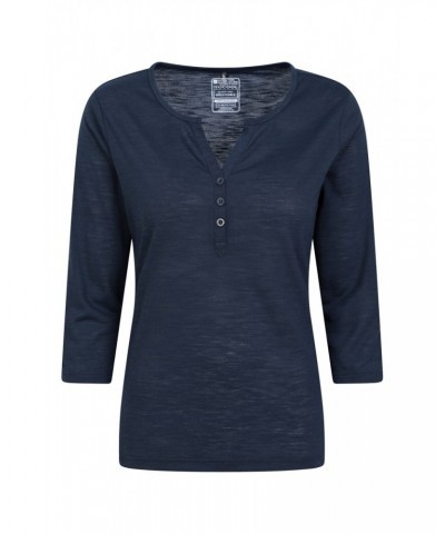 Paphos Womens Quick-Dry UV Button Top Navy $19.13 Tops