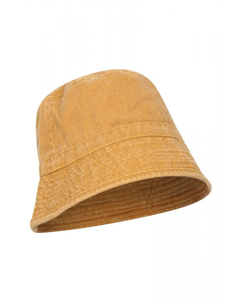 Washed Pocket Bucket Hat Tan $10.00 Accessories