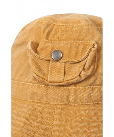 Washed Pocket Bucket Hat Tan $10.00 Accessories