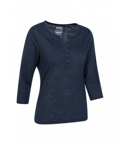 Paphos Womens Quick-Dry UV Button Top Navy $19.13 Tops