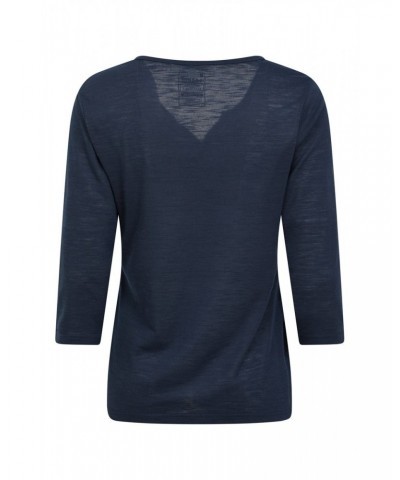 Paphos Womens Quick-Dry UV Button Top Navy $19.13 Tops