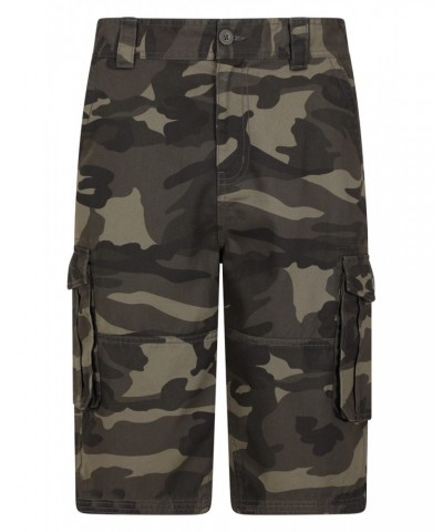 Mens Camo Cargo Shorts Khaki $21.15 Pants