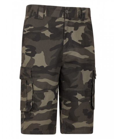 Mens Camo Cargo Shorts Khaki $21.15 Pants