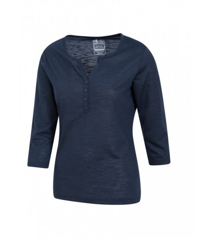 Paphos Womens Quick-Dry UV Button Top Navy $19.13 Tops