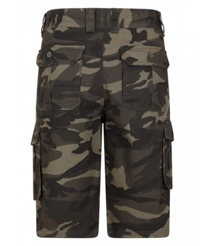 Mens Camo Cargo Shorts Khaki $21.15 Pants