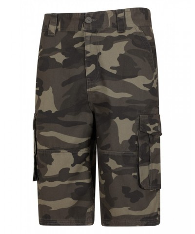 Mens Camo Cargo Shorts Khaki $21.15 Pants