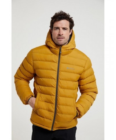 Seasons Mens Fur-Lined Insulated Jacket Mustard $27.50 Jackets