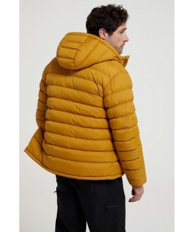 Seasons Mens Fur-Lined Insulated Jacket Mustard $27.50 Jackets