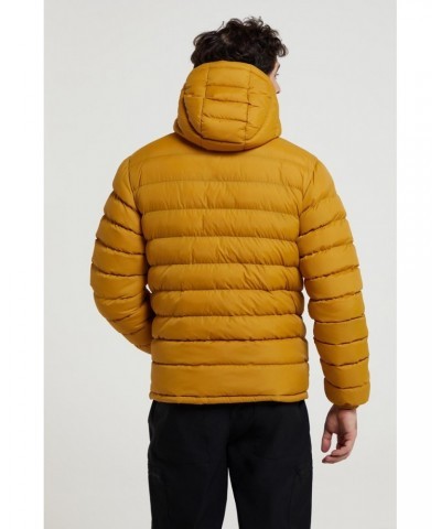 Seasons Mens Fur-Lined Insulated Jacket Mustard $27.50 Jackets