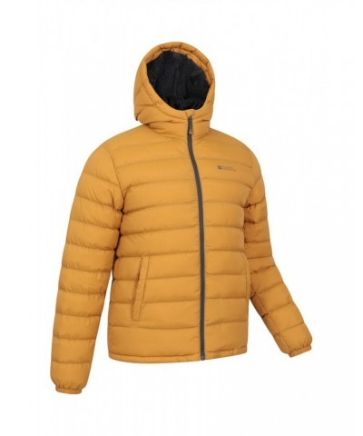 Seasons Mens Fur-Lined Insulated Jacket Mustard $27.50 Jackets