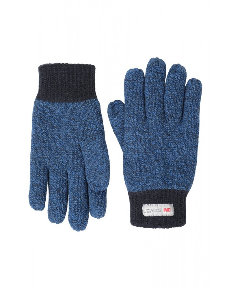 Kids Two-Tone Melange Thinsulate™ Gloves Navy $10.07 Accessories