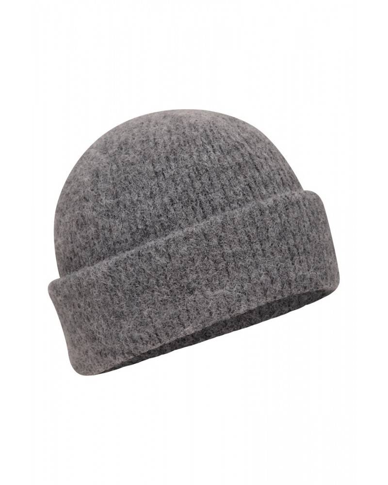 Soft Rib Mens Recycled Beanie Grey $11.20 Accessories