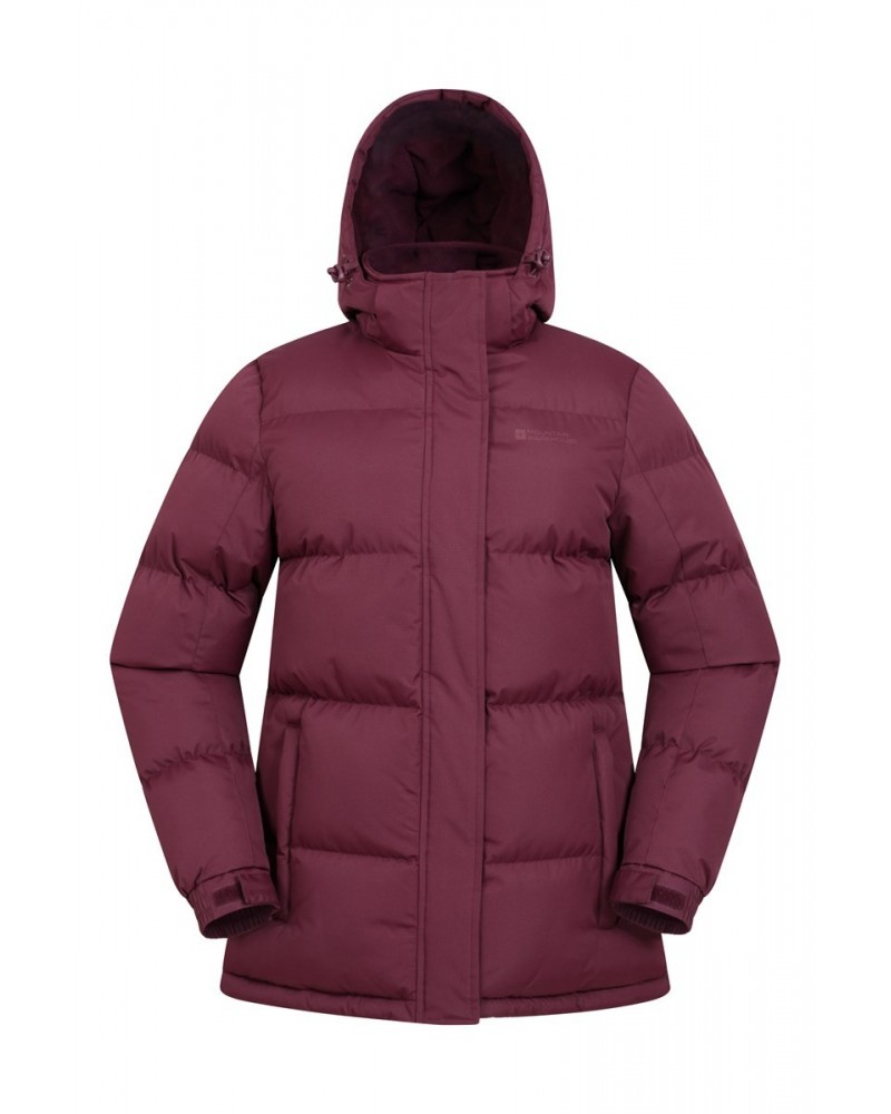 Snow Womens Insulated Jacket Burgundy $34.30 Jackets