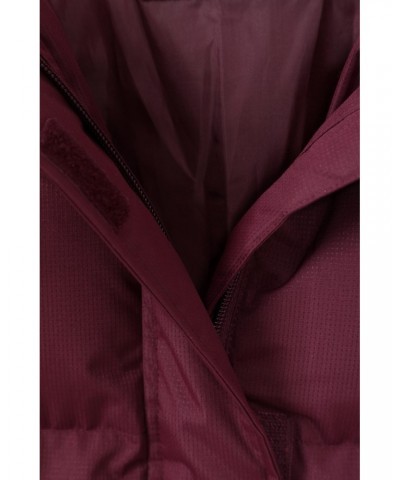 Snow Womens Insulated Jacket Burgundy $34.30 Jackets