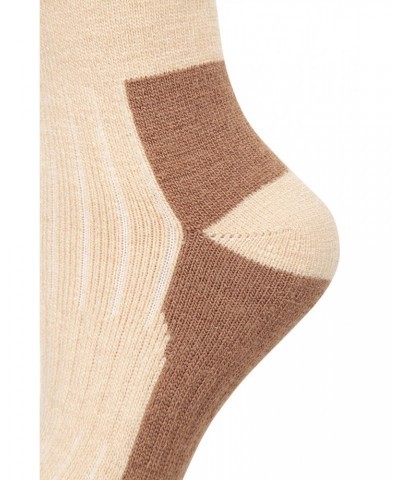 Explorer Womens Merino Thermal Mid-Calf Socks Beige $15.59 Accessories