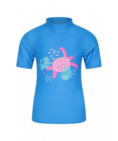 Printed Kids Rash Guard and Shorts Corn Blue $12.50 Swimwear