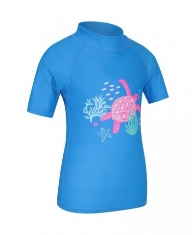 Printed Kids Rash Guard and Shorts Corn Blue $12.50 Swimwear