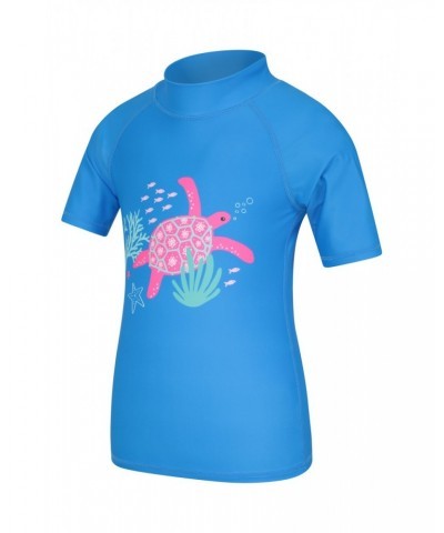 Printed Kids Rash Guard and Shorts Corn Blue $12.50 Swimwear