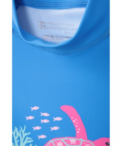 Printed Kids Rash Guard and Shorts Corn Blue $12.50 Swimwear