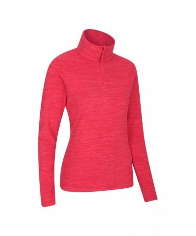 Snowdon Melange Womens Half-Zip Fleece Coral $14.99 Fleece