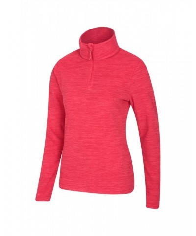 Snowdon Melange Womens Half-Zip Fleece Coral $14.99 Fleece