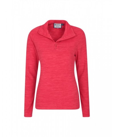 Snowdon Melange Womens Half-Zip Fleece Coral $14.99 Fleece