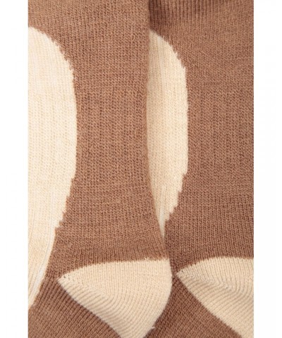 Explorer Womens Merino Thermal Mid-Calf Socks Beige $15.59 Accessories