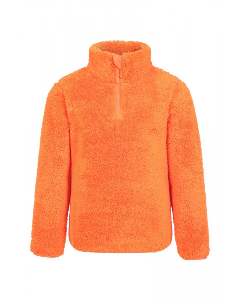 Teddy Kids Half-Zip Fleece Orange $13.79 Fleece