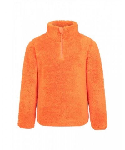 Teddy Kids Half-Zip Fleece Orange $13.79 Fleece