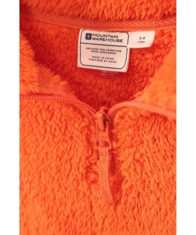 Teddy Kids Half-Zip Fleece Orange $13.79 Fleece