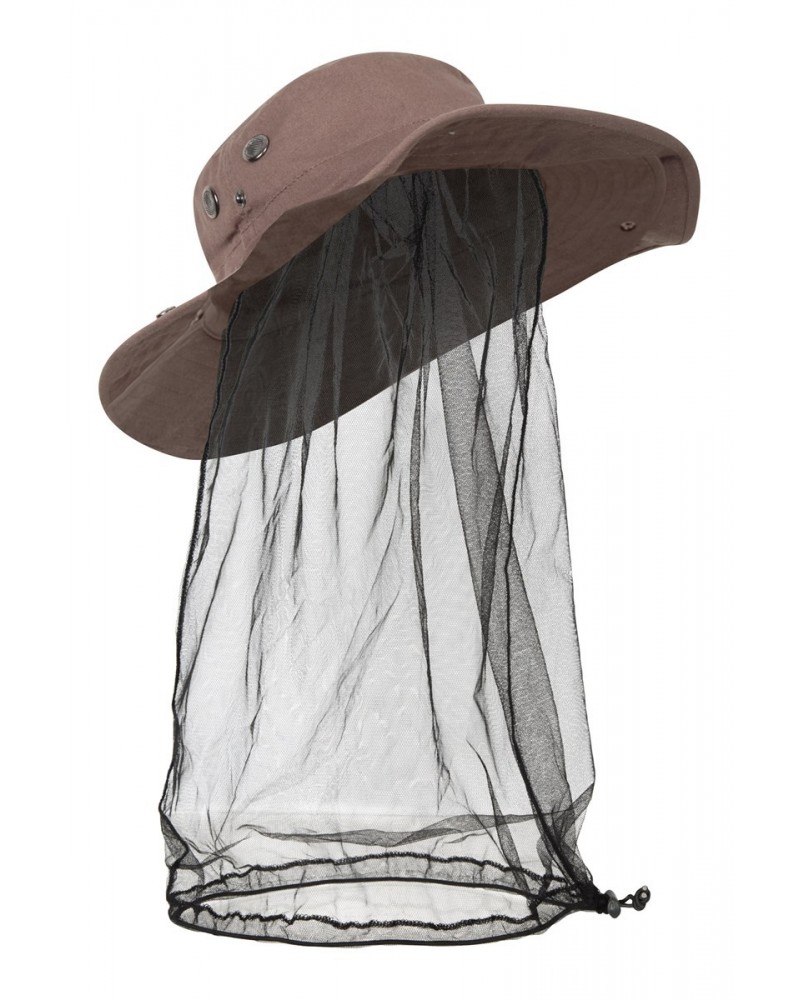 Australian Brim Hat with Head Net Light Brown $14.49 Accessories