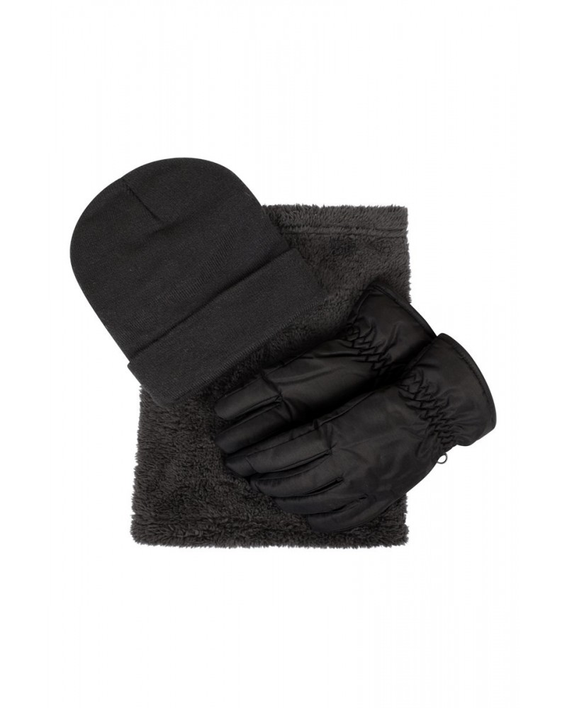 Kids Winter Accessories Set Charcoal $14.35 Accessories