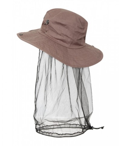 Australian Brim Hat with Head Net Light Brown $14.49 Accessories