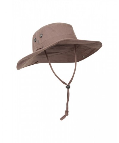 Australian Brim Hat with Head Net Light Brown $14.49 Accessories