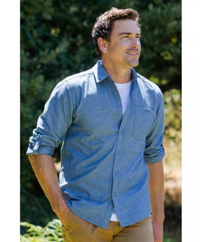 Driftwood Mens Organic Chambray Shirt Denim $19.60 Tops