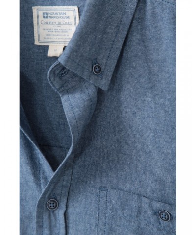 Driftwood Mens Organic Chambray Shirt Denim $19.60 Tops