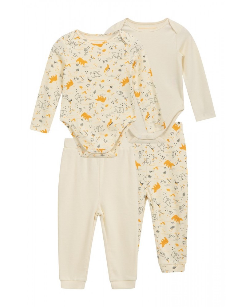 Baby Four Piece Set Beige $30.00 Babywear