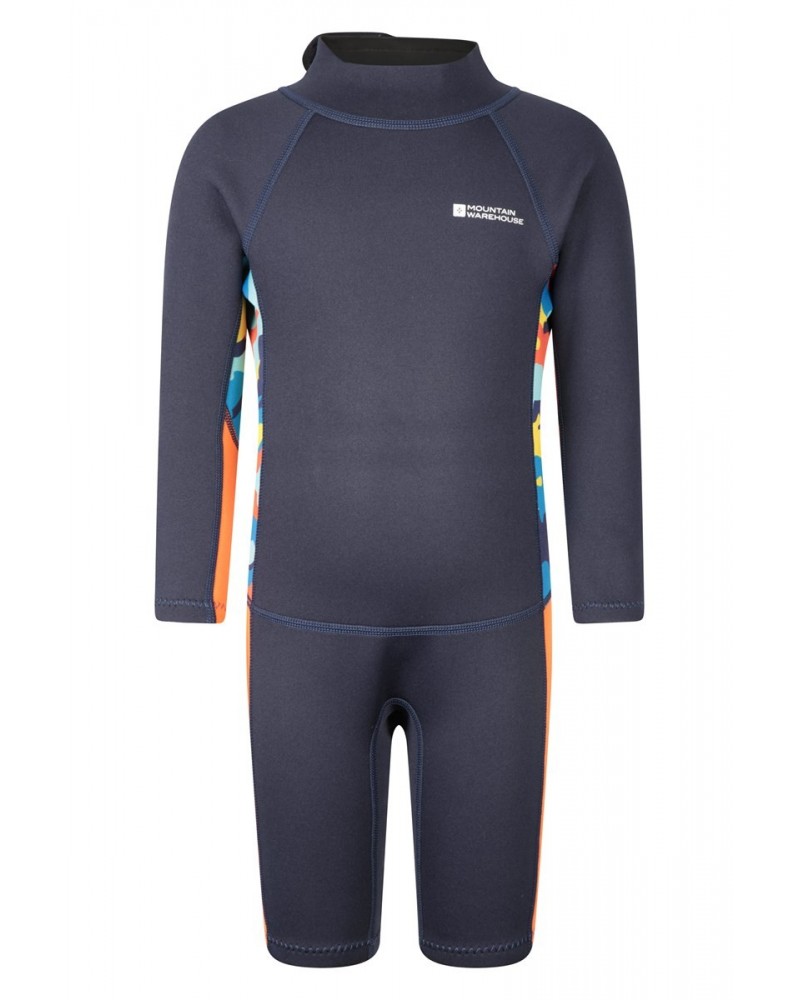 2mm Kids Shorty Wetsuit Orange $20.29 Swimwear