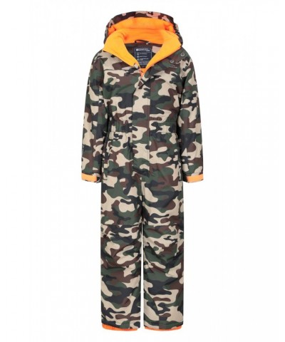 Cloud Printed Kids All in One Waterproof Snowsuit Camouflage $37.69 Ski