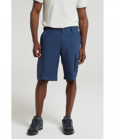 Prospect Rip-Stop Mens Cargo Shorts Dark Blue $19.00 Pants