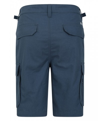 Prospect Rip-Stop Mens Cargo Shorts Dark Blue $19.00 Pants