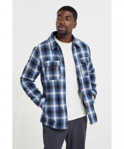 Stream II Mens Lined Flannel Shirt Blue $21.92 Tops