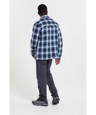 Stream II Mens Lined Flannel Shirt Blue $21.92 Tops