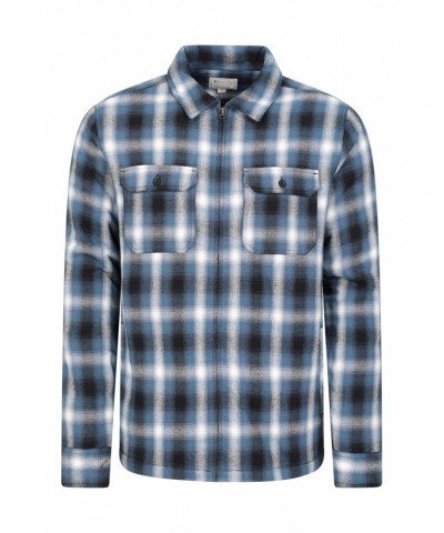 Stream II Mens Lined Flannel Shirt Blue $21.92 Tops