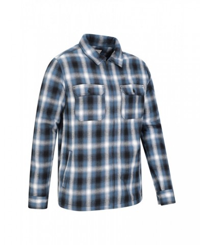 Stream II Mens Lined Flannel Shirt Blue $21.92 Tops